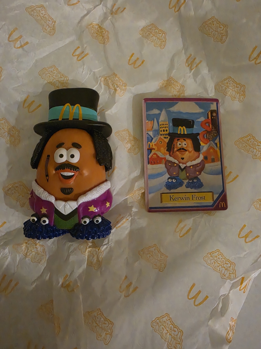 McDonald’s Kerwin Frost Collectible Toy With Collectible Card